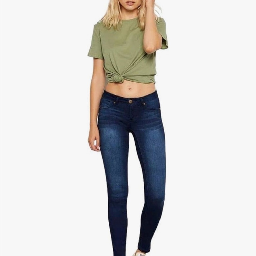 1822 Denim Blue Skinny Jeans with Stretch